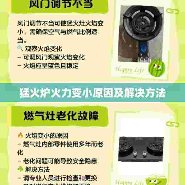 猛火炉火力变小原因及解决方法